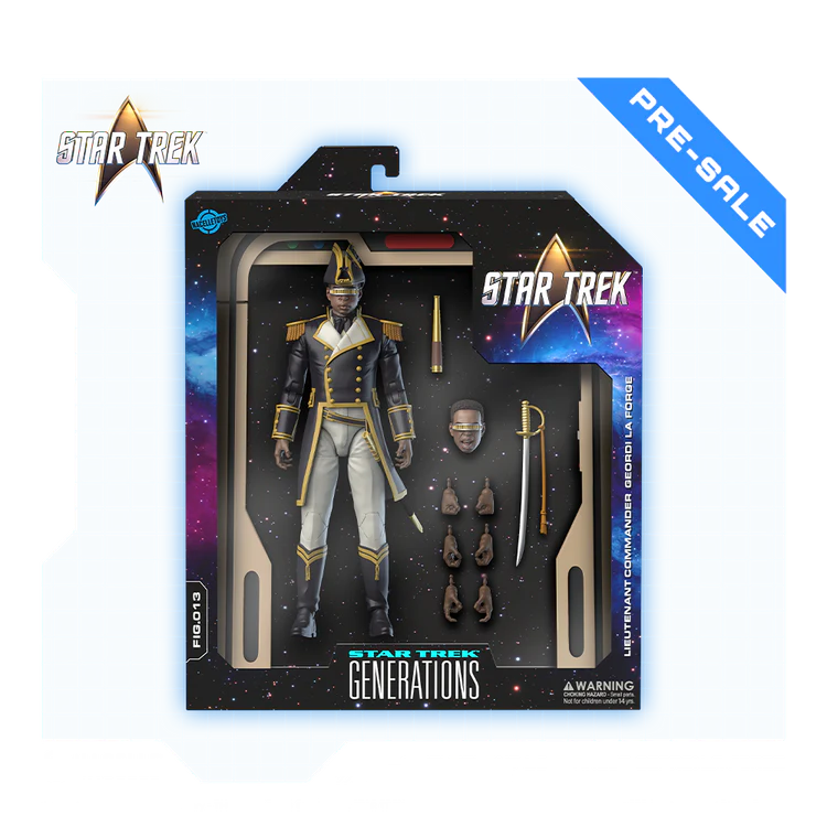 Geordi La Forge Action Figure – Star Trek: Generations (Sailor Uniform Edition) Wave 2