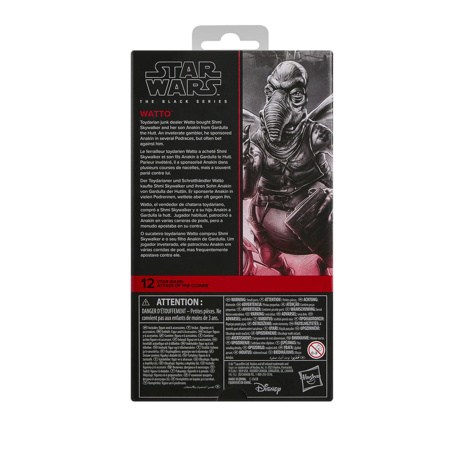 Star Wars Black Series Watto Window Box Packaging Attack of the Clones Art G2591
