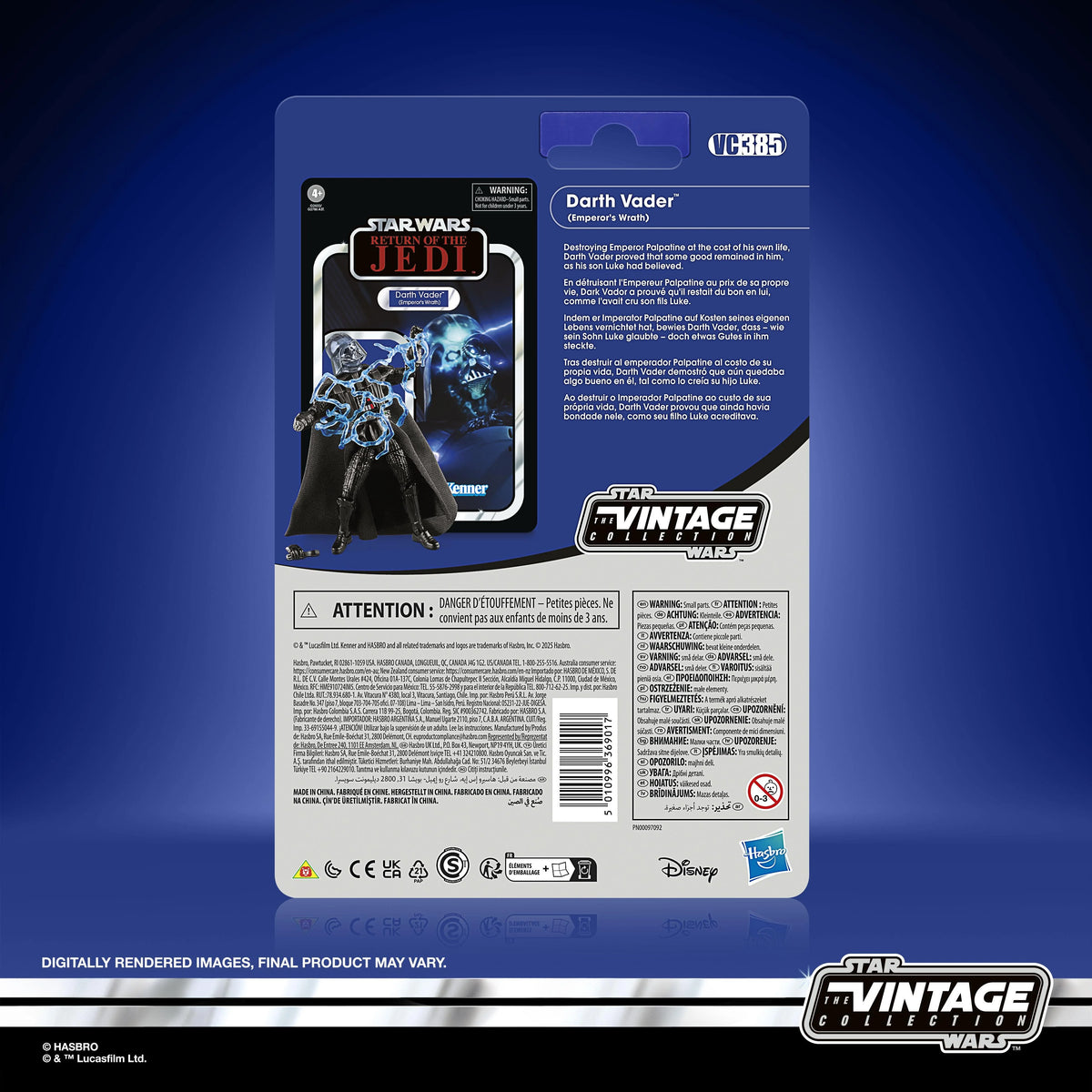 Darth Vader (Emperor’s Wrath) Action Figure - Star Wars The Vintage Collection (VC386 Wave 62)